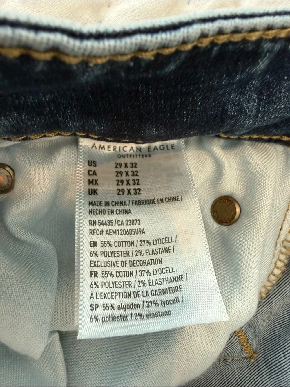 American Eagle Outfitters Next Level Flex Men’s Washed Blue Slim Jeans